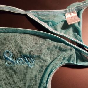Teal Thong-SZ 9